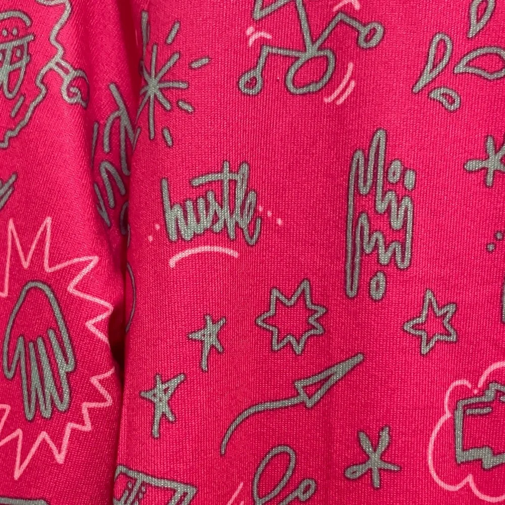 Tek Gear Pink Graphic Long Sleeve Top size L 10-12
